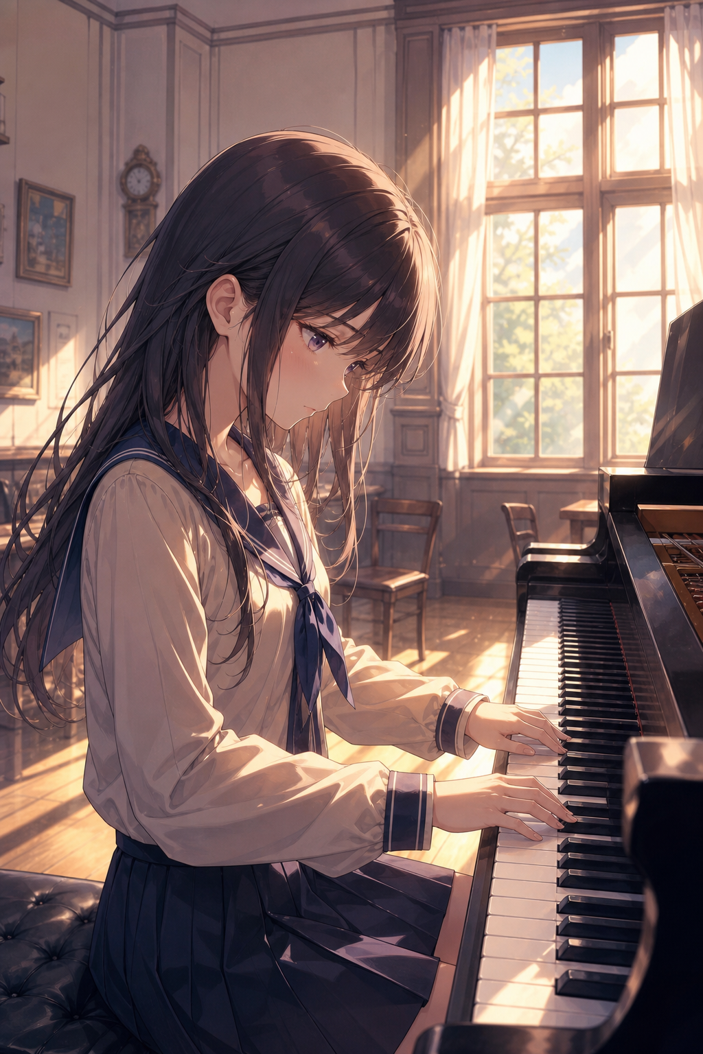 Music Room — community sample from Visual Novel Generator